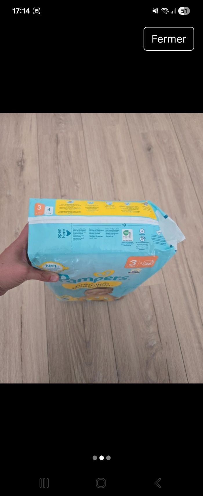 Paquet pampers T3 - photo numéro 2