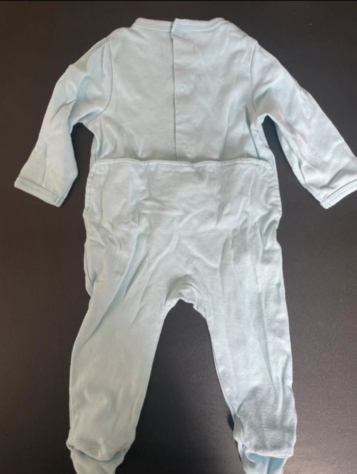 Pyjama bleu ciel à motif - Vertbaudet - 6mois - photo numéro 4