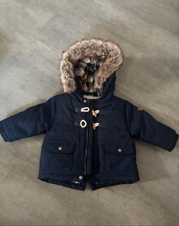 Parka Okaïdi avec fourrure à l’intérieur 6 mois