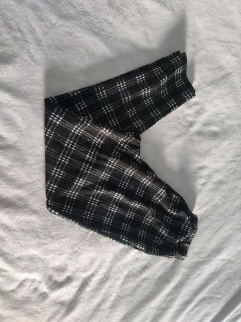 Pantalon a carreaux taille élastique 38