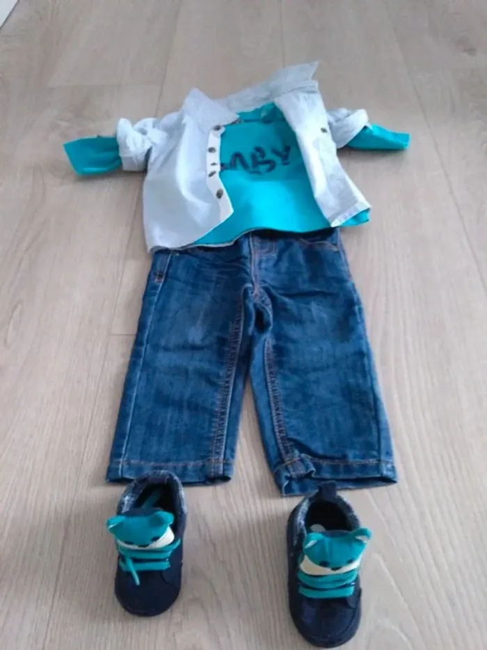 Ensemble 3 pièces garçon TAO 3 mois - photo numéro 4