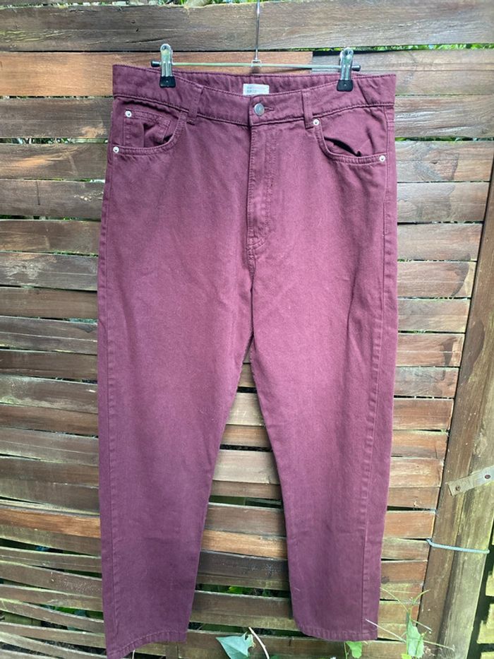Pantalon rouge prune - photo numéro 2