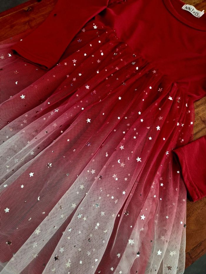 Robe de fête en tulle étoilé 8 ans - photo numéro 2
