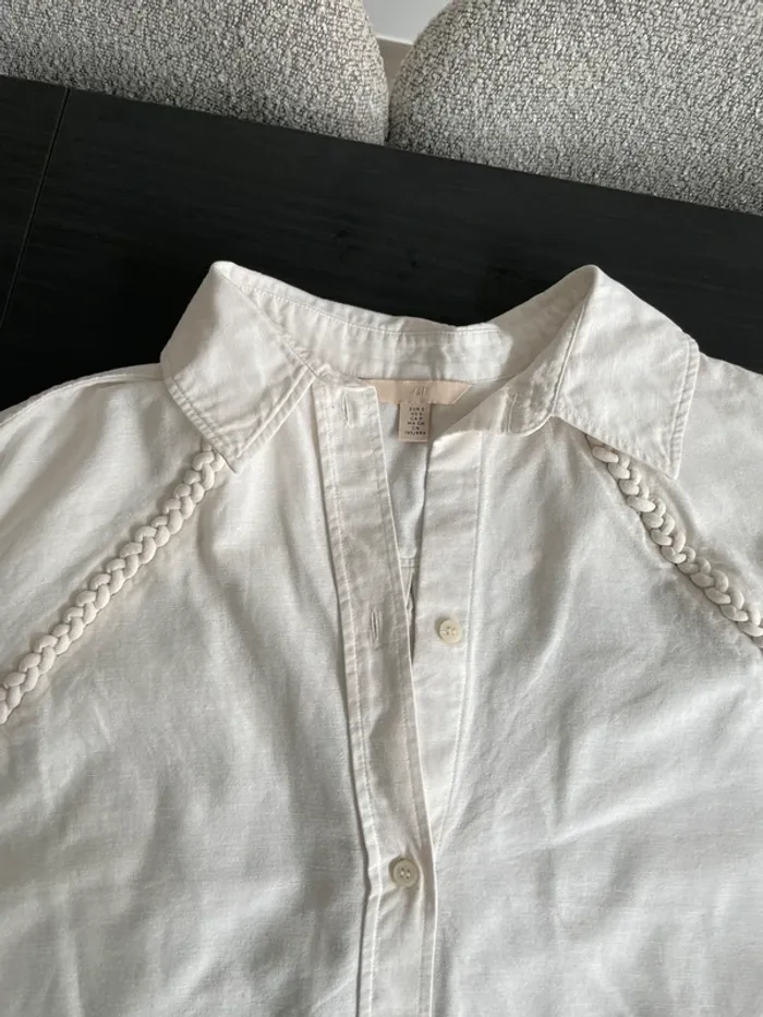 Chemise oversize en coton/lin - photo numéro 2