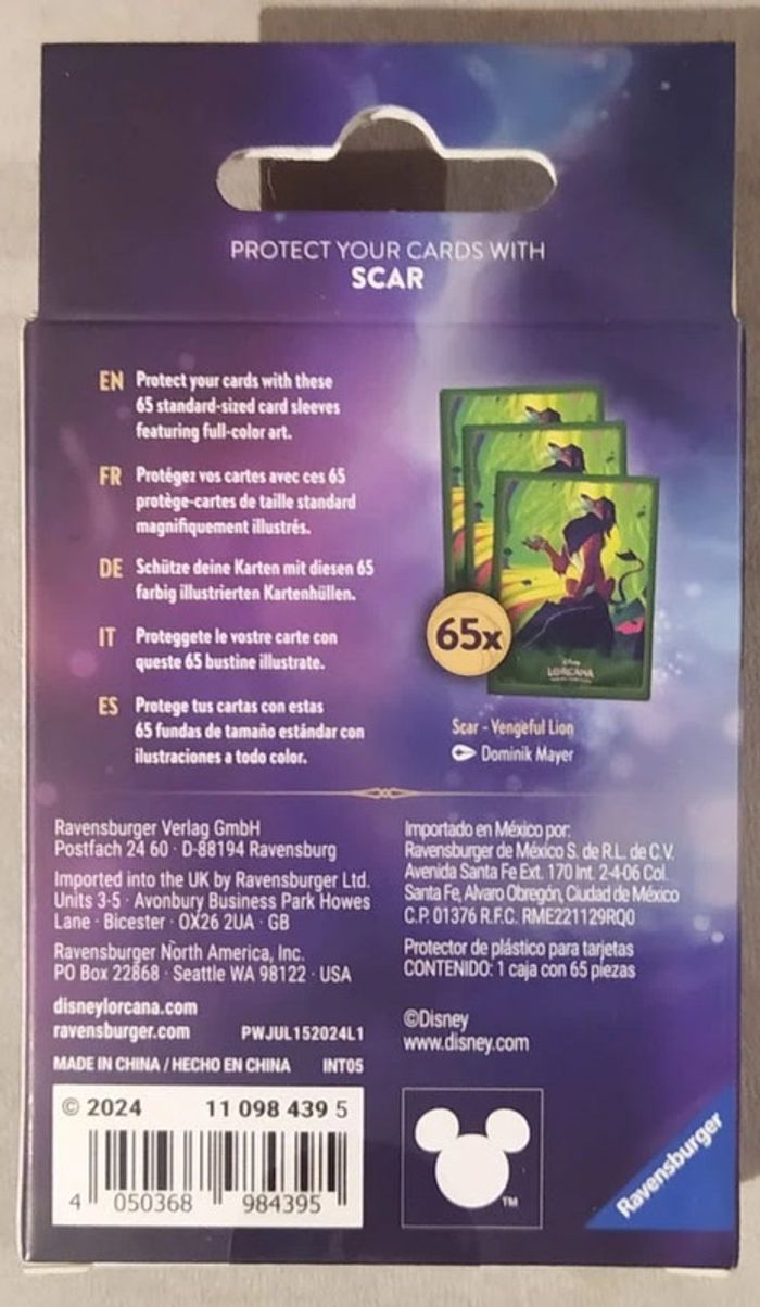 Sleeves lorcana Mer Azurite - Vente pro - photo numéro 2