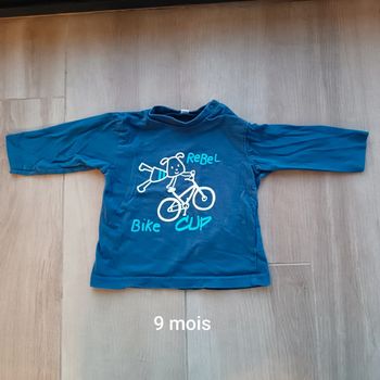 T shirt manches longues 9 mois garçon