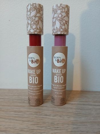 2 rouges à lèvres liquide Born to BIO