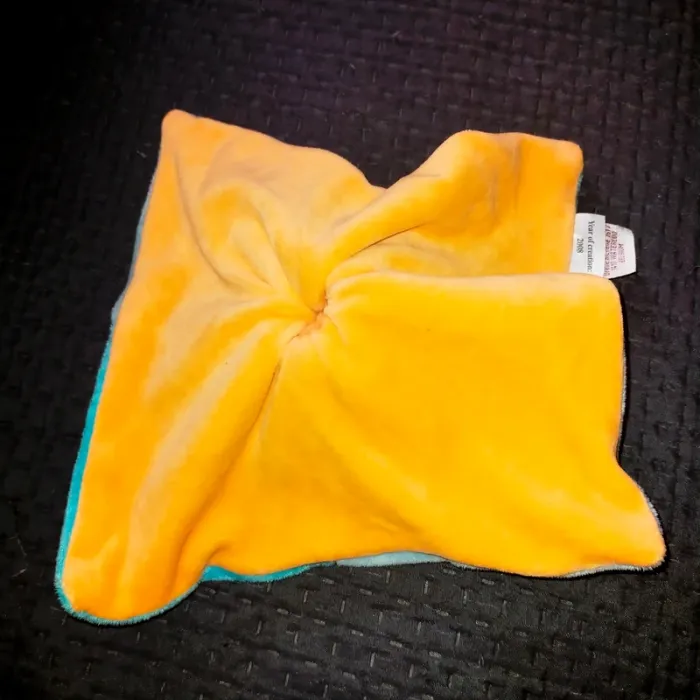Doudou singe bleu, orange Bengy - photo numéro 3