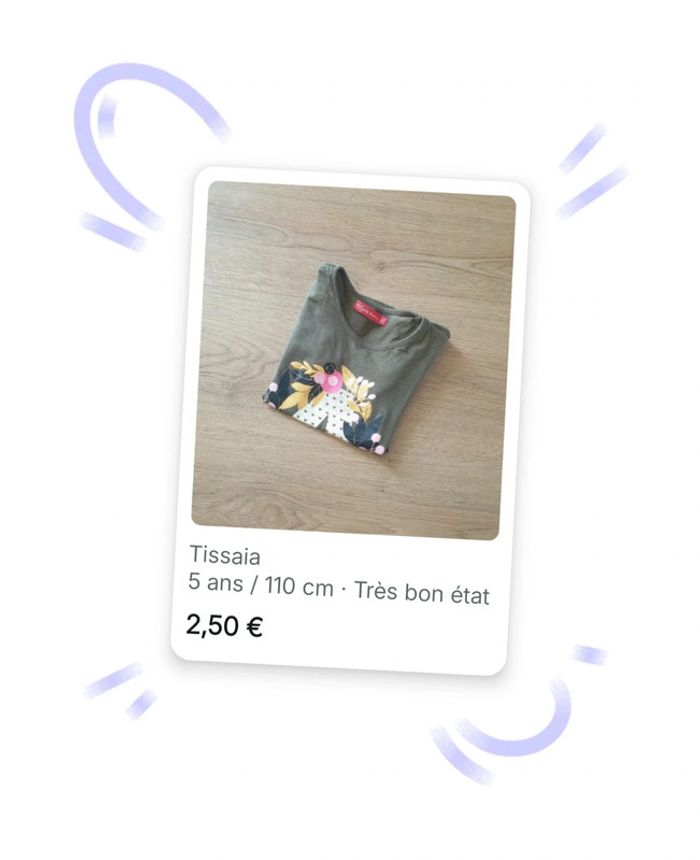 đź©· Tee-shirt MC 5 ans Tissaia #emyfleury_5 ansfille