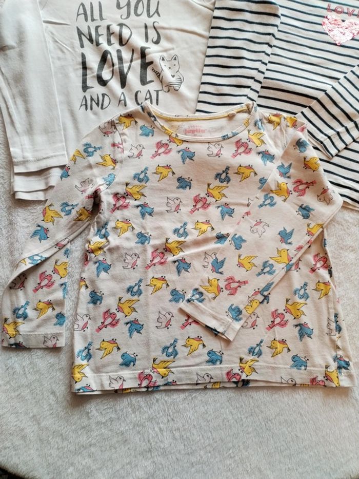 Lot 3 Tshirts manches longues Lupilu 4 ans - photo numéro 2