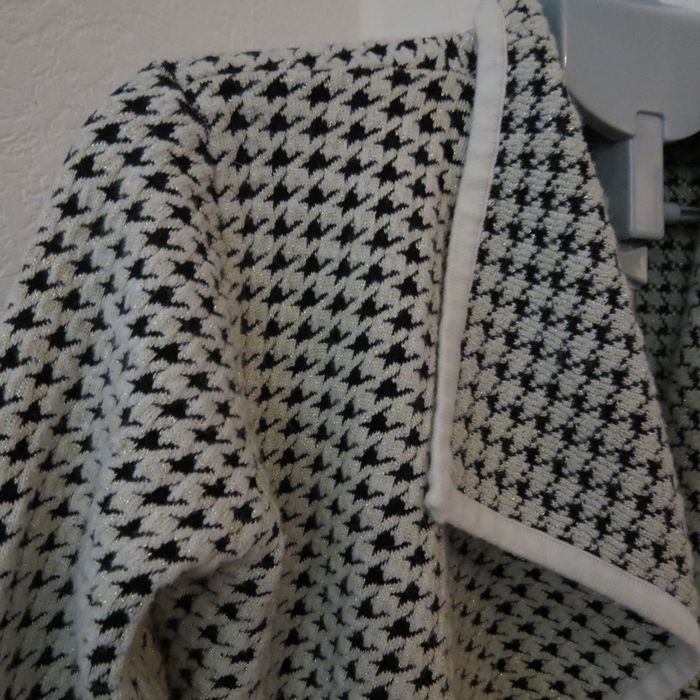 ✨ Veste cardigan houndstooth (pied-de-poule) chic & intemporel – effet brillant ✨ - photo numéro 3