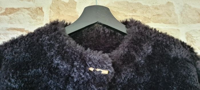 Blouson/doudoune noir fait main - photo numéro 9