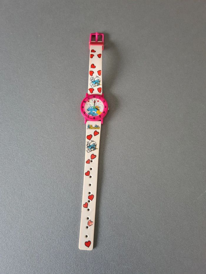 Montre motif Schtroumpf vintage - photo numéro 2