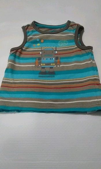 T-shirt sans manches bébé garçon 12 mois