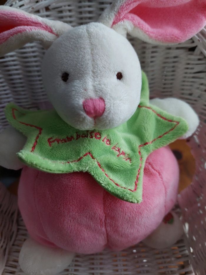 #P6 - Doudou peluche lapin boule Baby Nat' - photo numéro 2