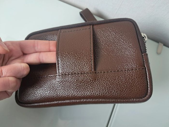 Mac Douglas pochette portée main ou ceinture en cuir neuve - photo numéro 5