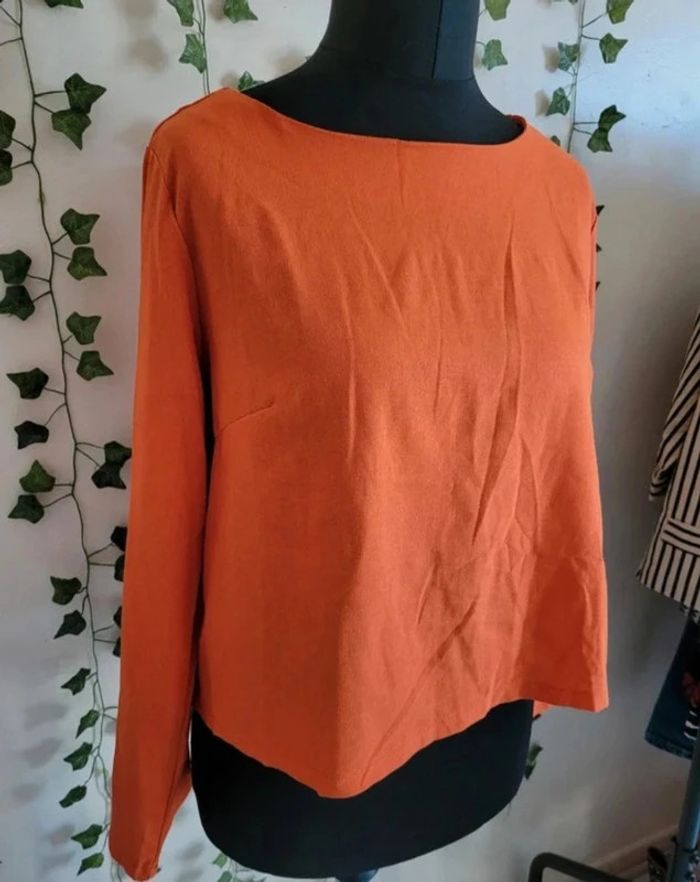 Blouse effet lin 42 - photo numéro 3
