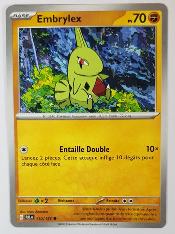 Carte Pokemon Embrylex 110/193 ● Évolutions à Paldea- EV02 FR ©
