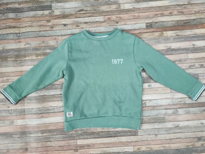Sweat vert amande Cyrillus taille 4 ans - photo numéro 2