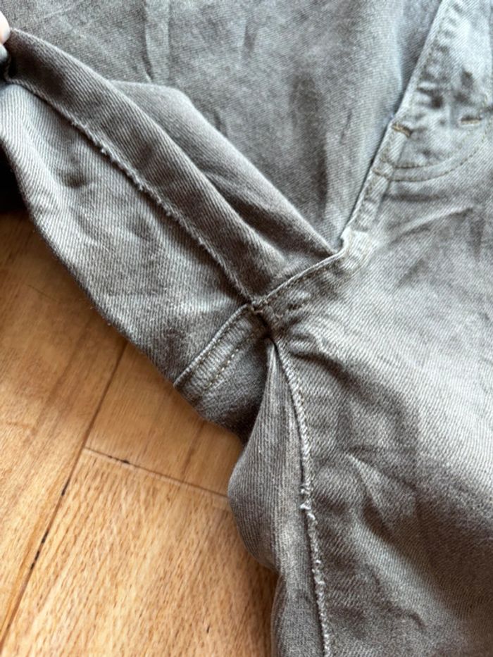 Jean levi’s femme 505 straight leg droit kaki vert mi taille haute W37 46/48 3Xl/4XL US rare - photo numéro 6
