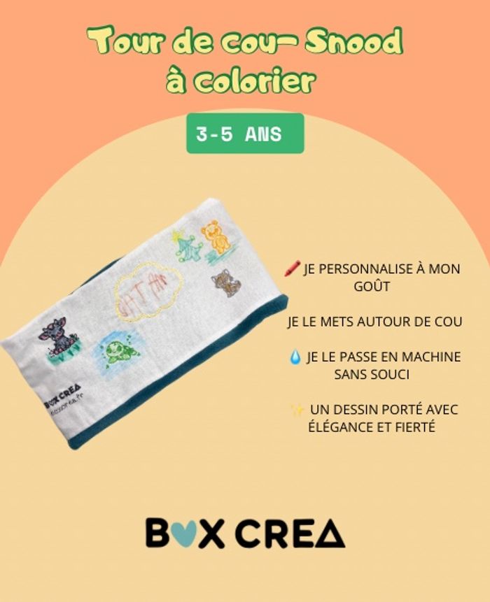 Tour de cou enfant créatif à personnaliser ( 3-5 ans) - photo numéro 4