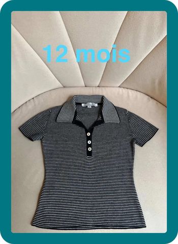 Polo jersey tricot manches courtes 12 mois - Loro Piana