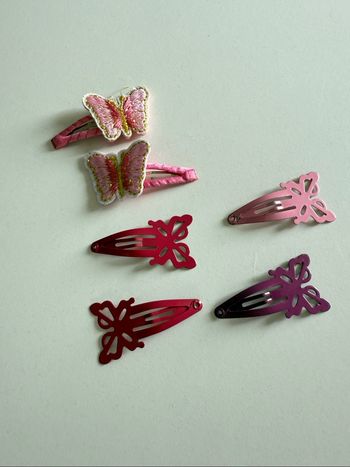 Lot 6 barrettes papillons 🦋