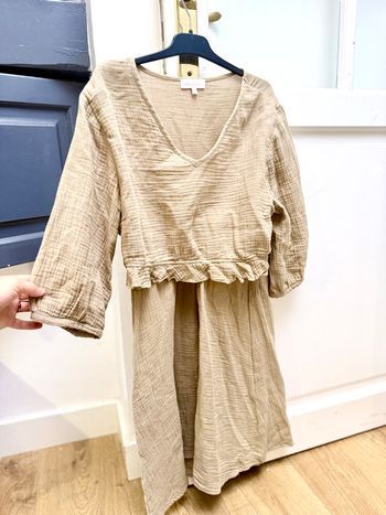 Robe d’allaitement Obnova XS (S/M en réalité) en lin