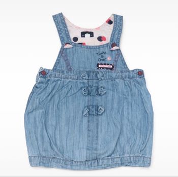 Robe salopette en jean