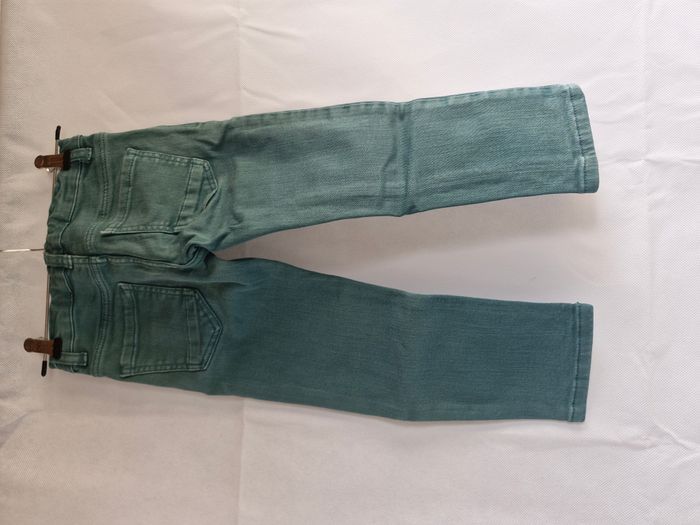 Jeans slim 3 ans Kiabi Vert canard délavé - photo numéro 2