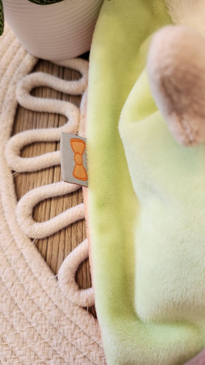 Doudou Lange Mouton Influx Blanc Vert - photo numéro 9