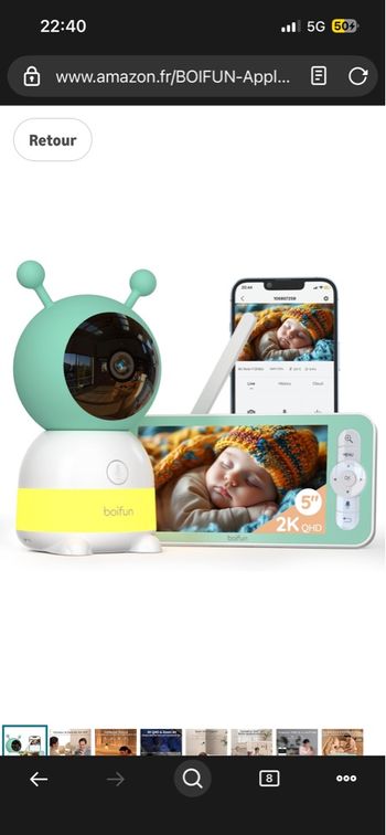 Babyphone caméra boifun 6T