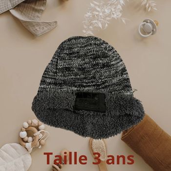 Bonnet chaud hiver 3 ans
