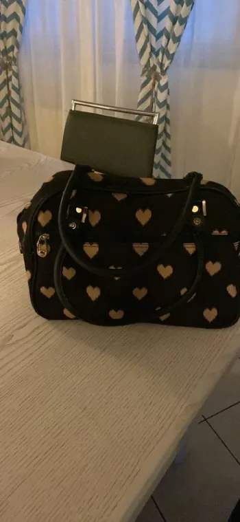 sac motif cœur grange capacité 38x24x17 cm