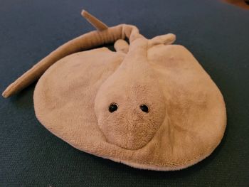 RARE Peluche 48cm Raie Pastenague grise blanc Manta Ocean Mer doudou