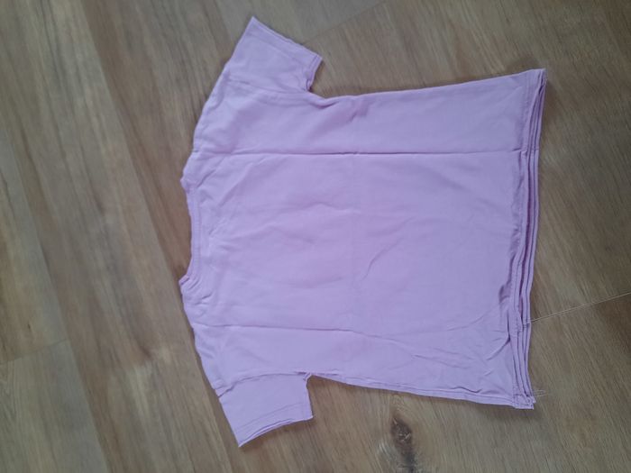 T-shirt à manches courtes lilas/noir Name it 8 ans - photo numéro 3
