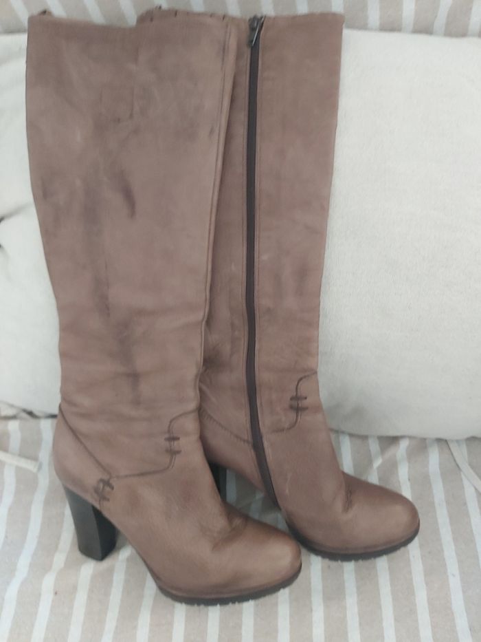 Bottes vintage cuir
