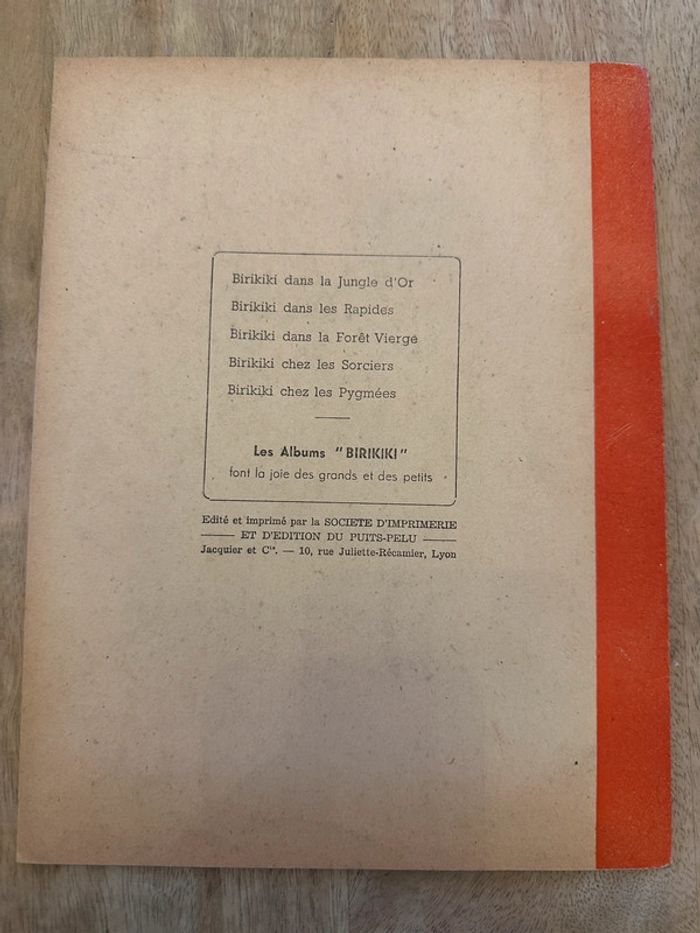 Livre ancien rare Birikiki dans la forêt vierge Roger Roux Pierre Probst éditions puits pelu Lyon - photo numéro 2