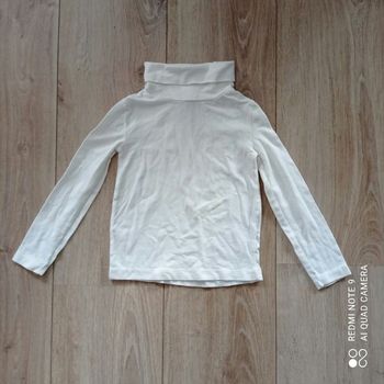 Col roulé blanc 3ans