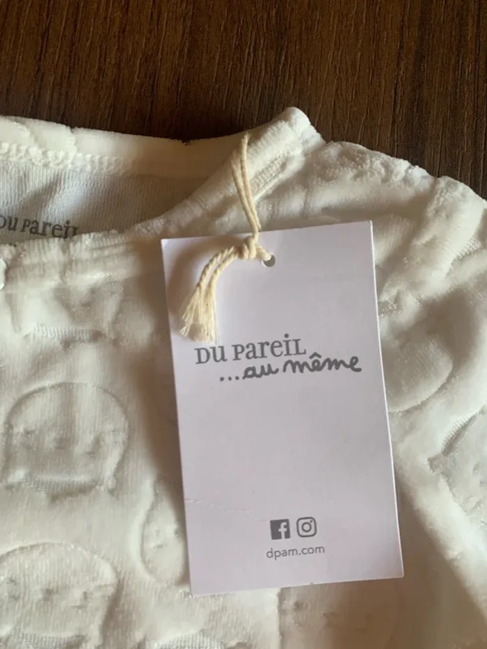 Pyjama velours 9 mois DPAM neuf - photo numéro 4