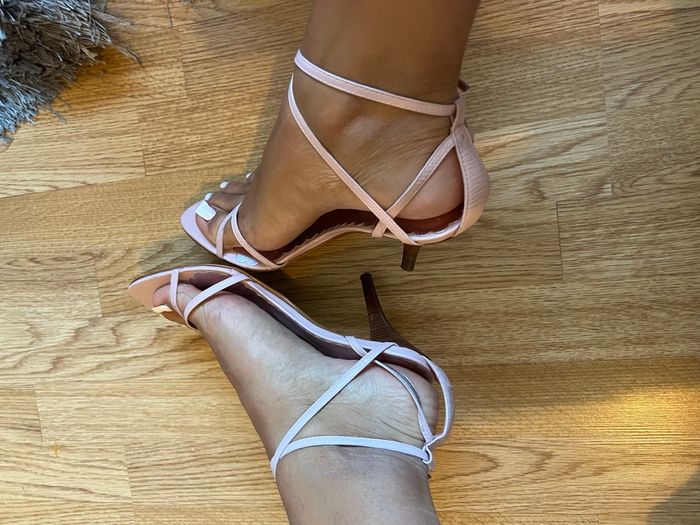 Sandales à talons fines lanières rose pâle – pointure 40 (EU) 💗 - photo numéro 10
