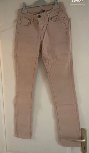 Jean slim rose poudré Kiabi taille 38