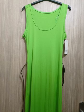 Robe longue verte clair