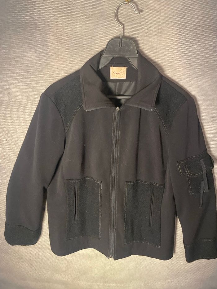 Veste noire, lewinger taille 42 laine et viscose entièrement Doub - photo numéro 2
