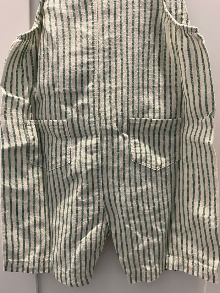 Salopette lin vert petit bateau - photo numéro 4