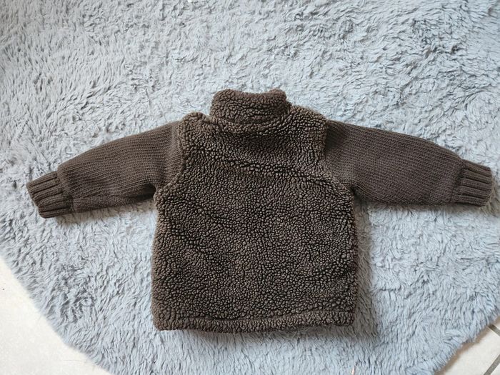 Veste chaude marron 12 mois - photo numéro 4
