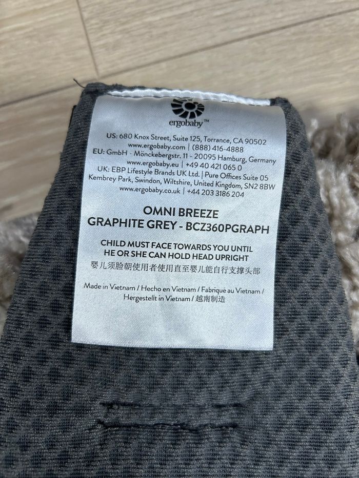 Ergobaby omni breeze graphite grey - photo numéro 8