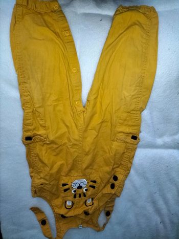 Salopette tigre jaune 23 mois