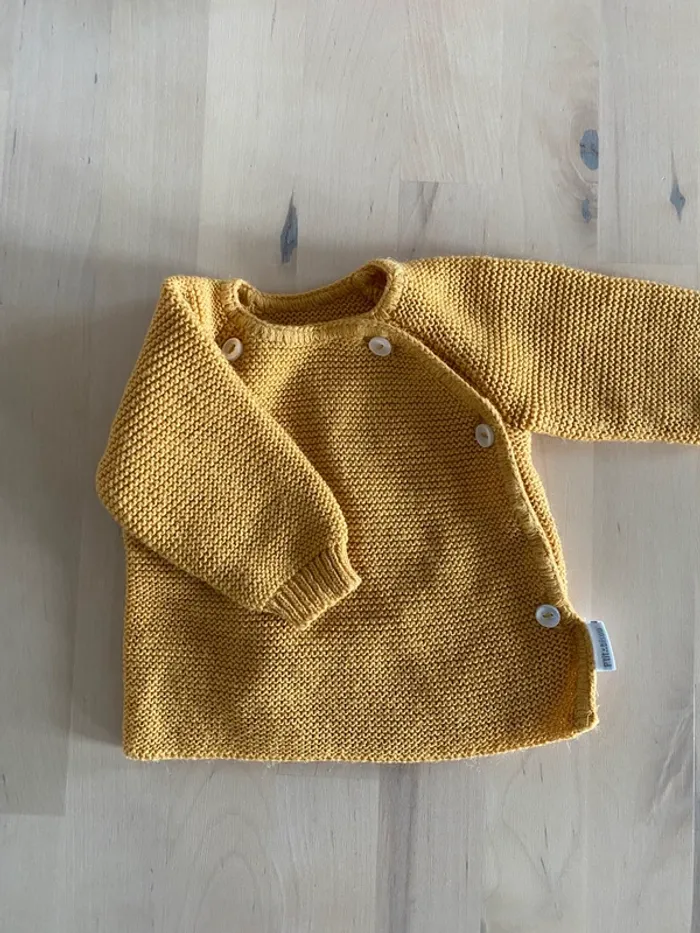 Lot 3 gilets - taille 1 mois - photo numéro 6