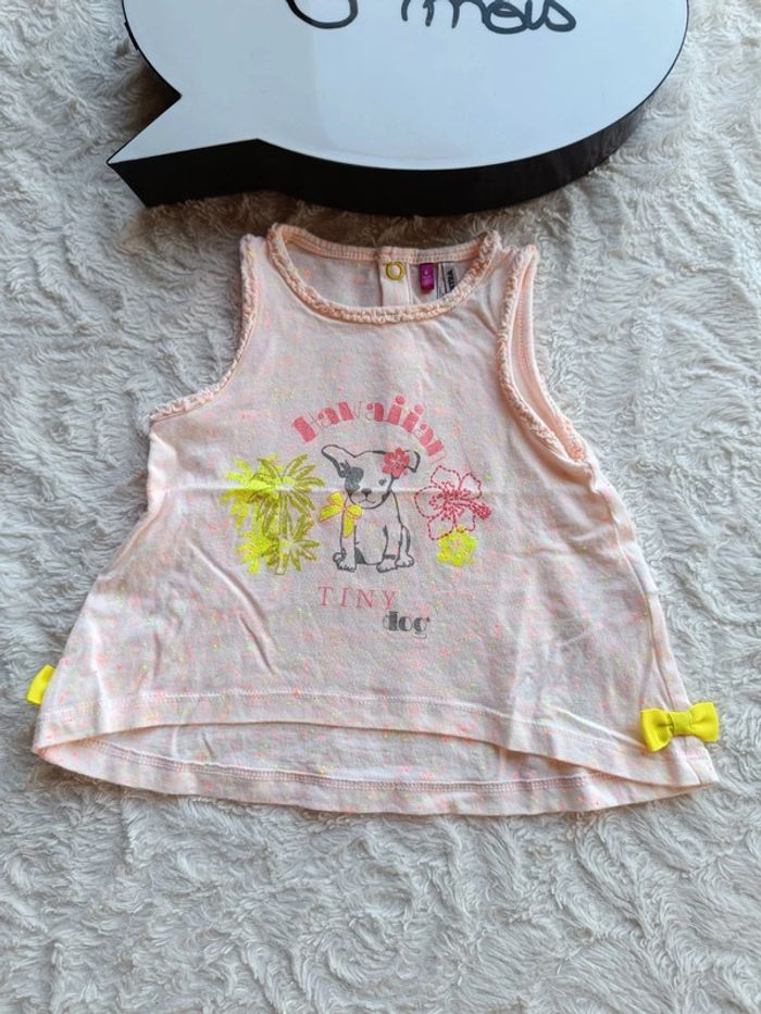 Ensemble (tee shirt sans manche+legging) Fille 6 mois Chien hawaiian dog Orchestra - photo numéro 3